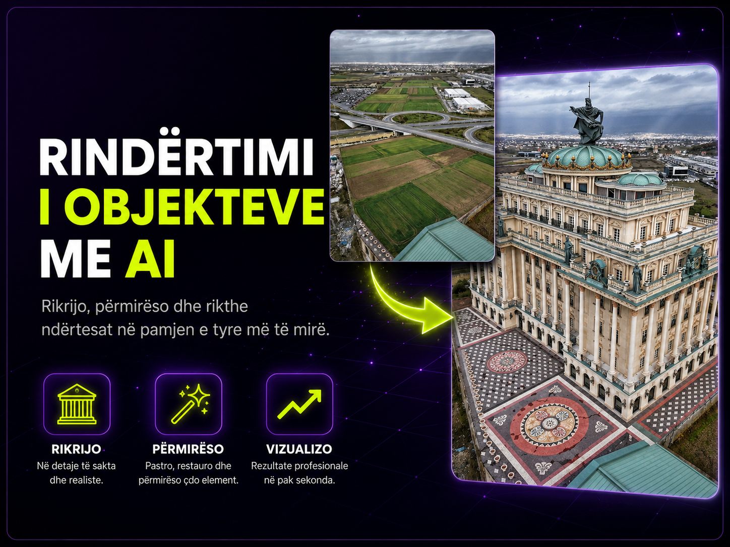 RINDËRTIMI I OBJEKTEVE ME AI